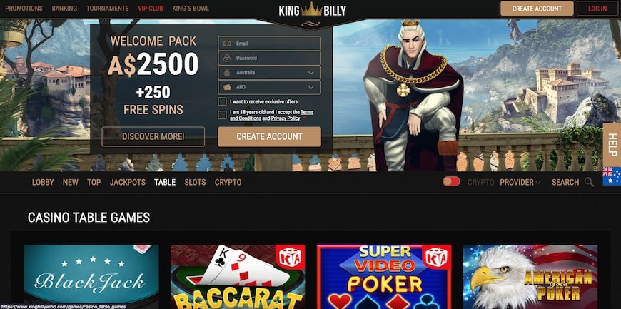 King Billy Aussie pokies