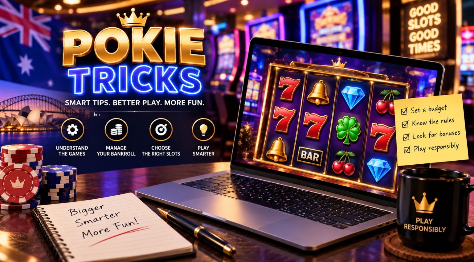 Pokie tricks and smart tips for playing online pokies responsibly